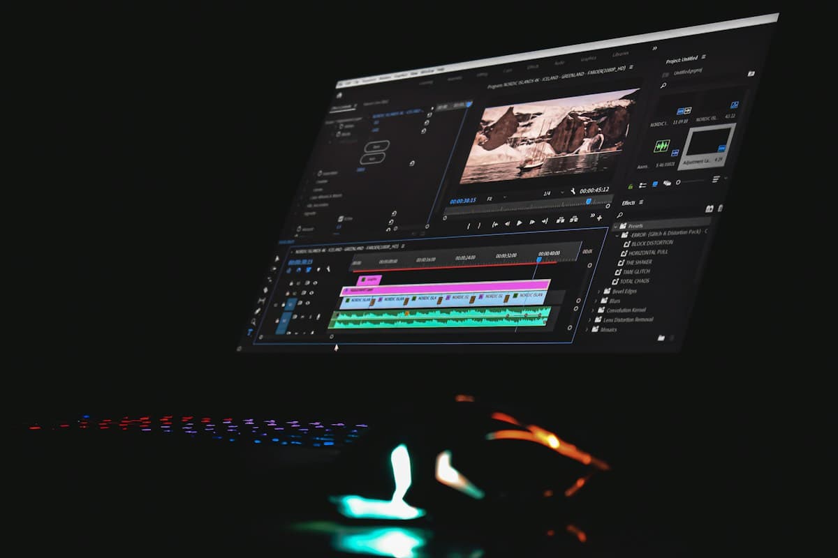 Montage d’une vidéo dans un logiciel d’édition